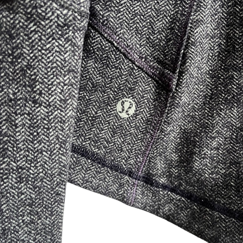 Lululemon Forme Jacket Black Swan Herringbone Luon Size 6 - Picture 10 of 12